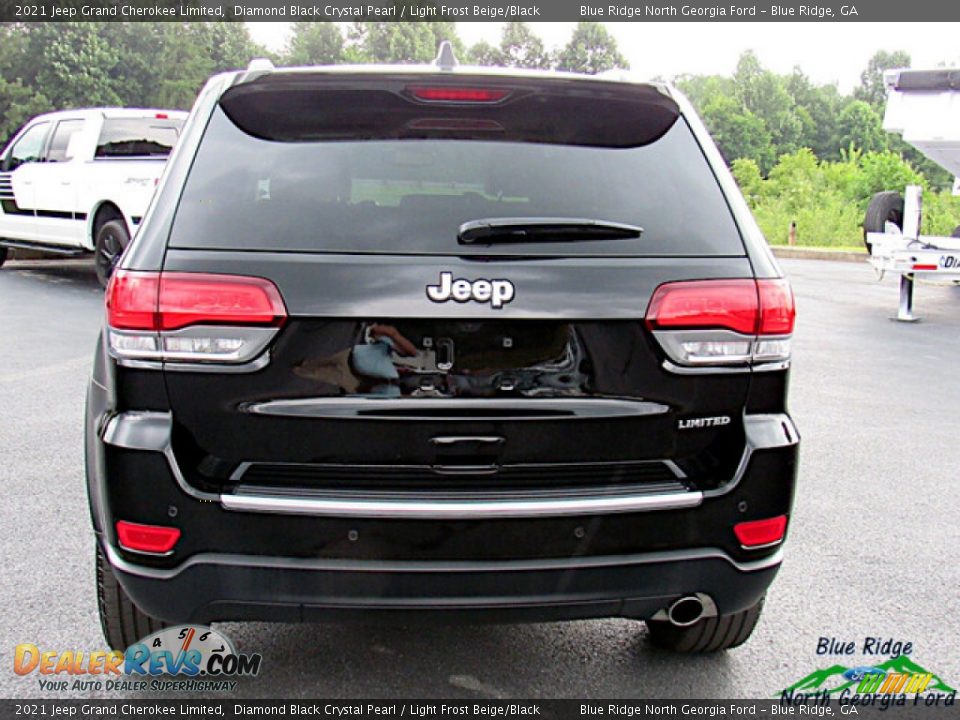 2021 Jeep Grand Cherokee Limited Diamond Black Crystal Pearl / Light Frost Beige/Black Photo #4