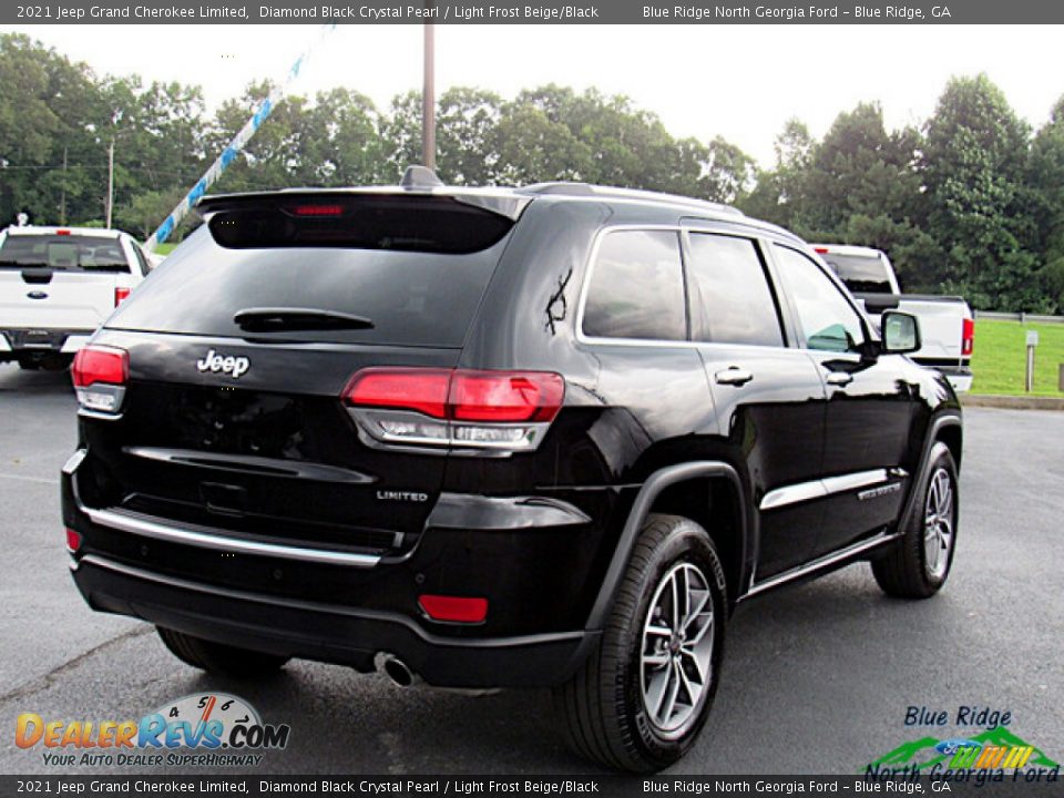 2021 Jeep Grand Cherokee Limited Diamond Black Crystal Pearl / Light Frost Beige/Black Photo #5