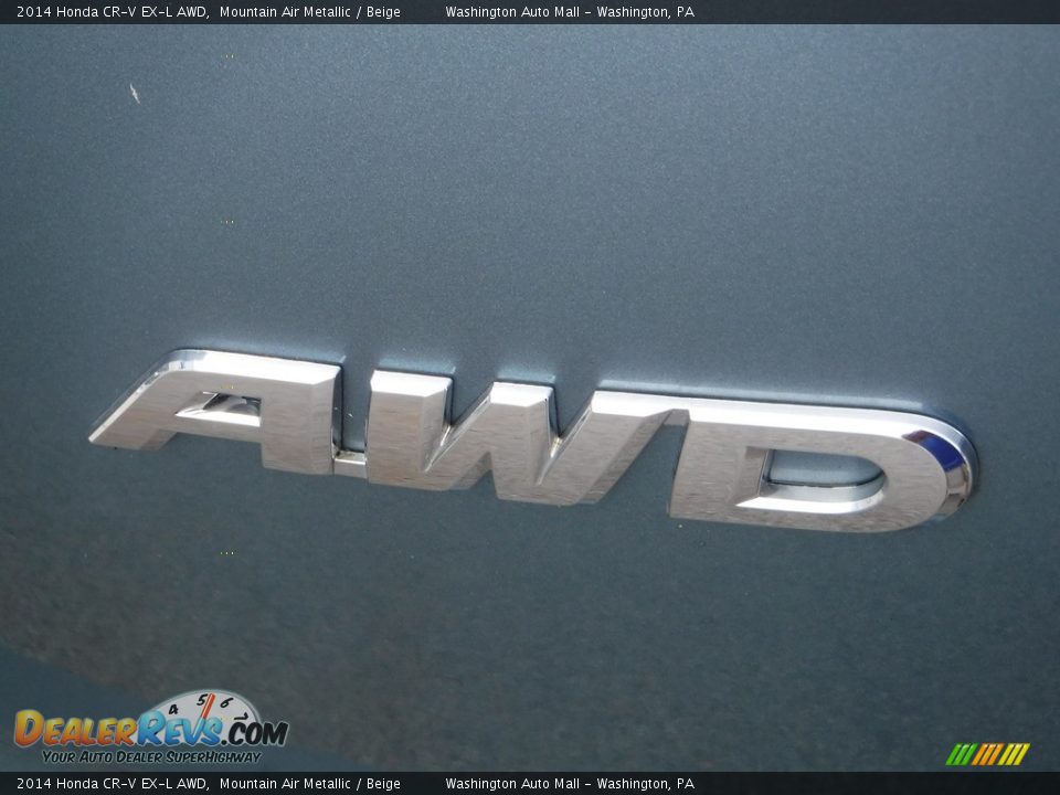 2014 Honda CR-V EX-L AWD Mountain Air Metallic / Beige Photo #10