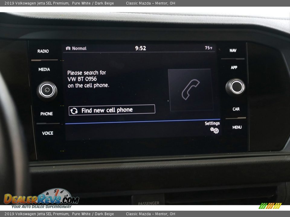 2019 Volkswagen Jetta SEL Premium Pure White / Dark Beige Photo #11