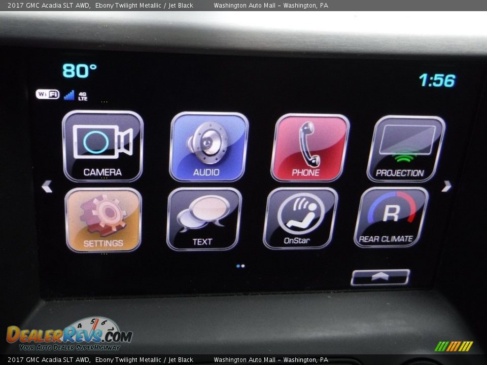 2017 GMC Acadia SLT AWD Ebony Twilight Metallic / Jet Black Photo #19