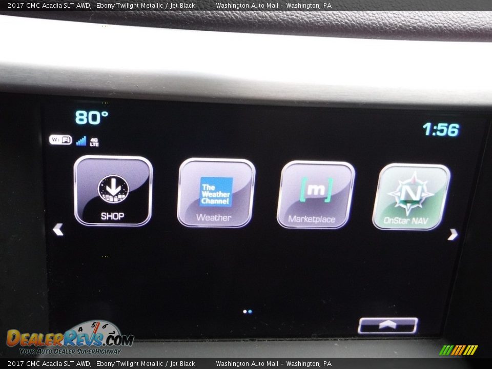 2017 GMC Acadia SLT AWD Ebony Twilight Metallic / Jet Black Photo #20