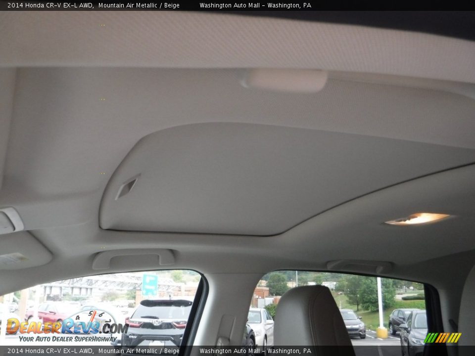 2014 Honda CR-V EX-L AWD Mountain Air Metallic / Beige Photo #11