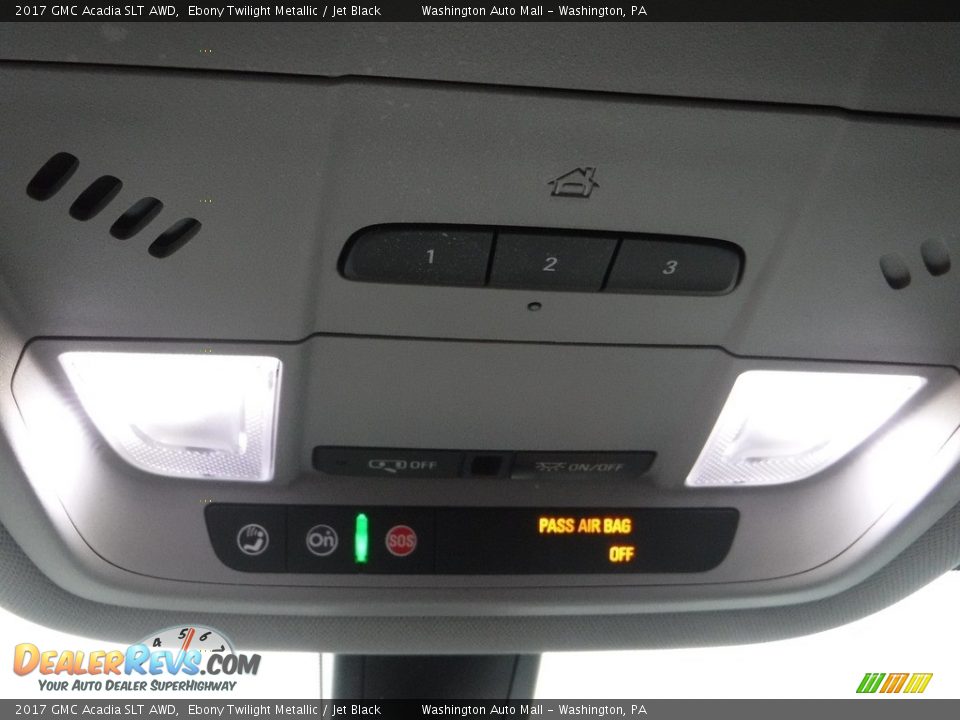 2017 GMC Acadia SLT AWD Ebony Twilight Metallic / Jet Black Photo #21