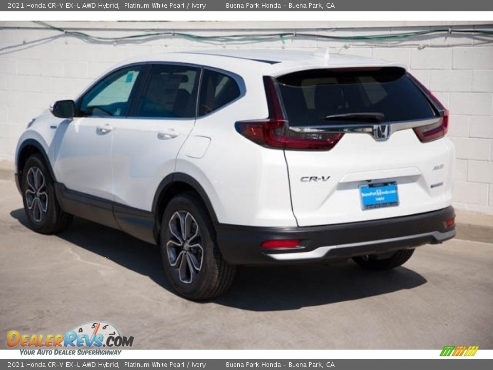 2021 Honda CR-V EX-L AWD Hybrid Platinum White Pearl / Ivory Photo #2