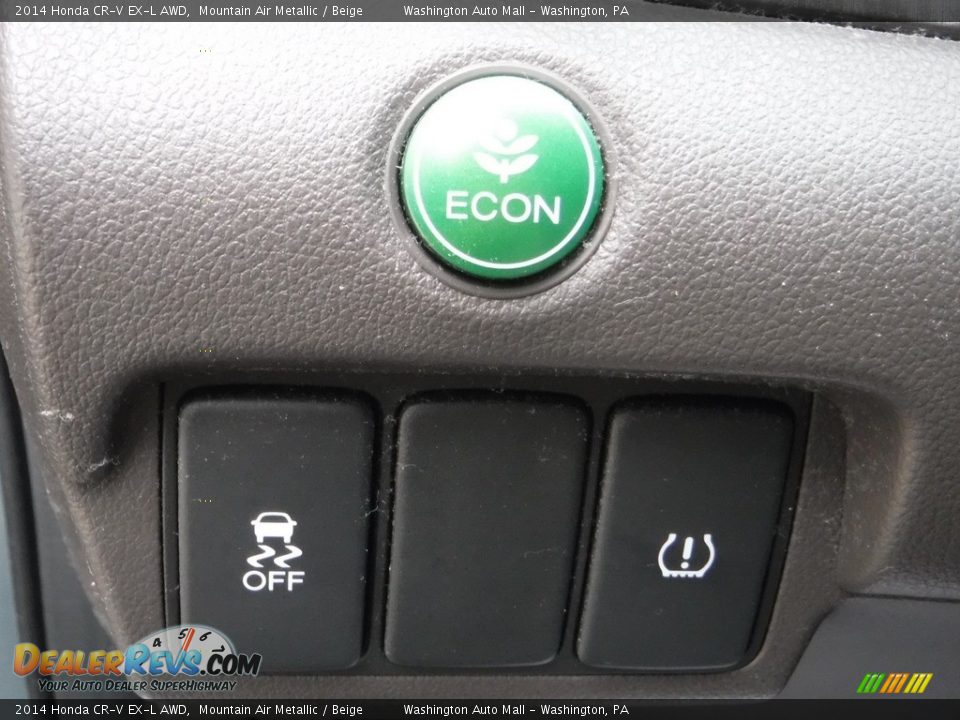 2014 Honda CR-V EX-L AWD Mountain Air Metallic / Beige Photo #14