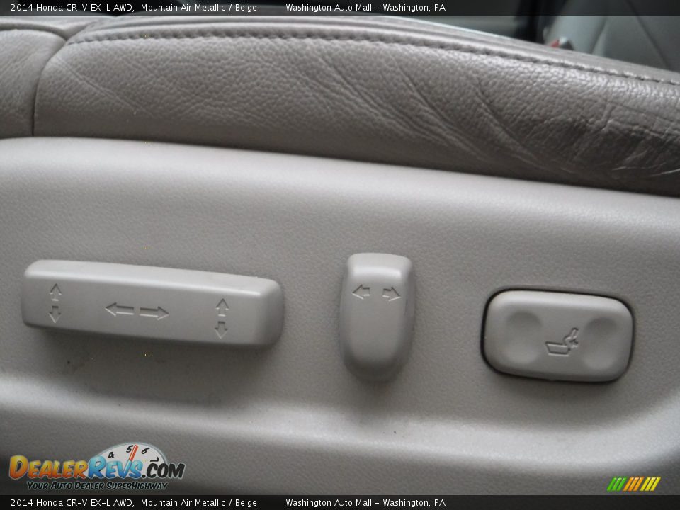 2014 Honda CR-V EX-L AWD Mountain Air Metallic / Beige Photo #16