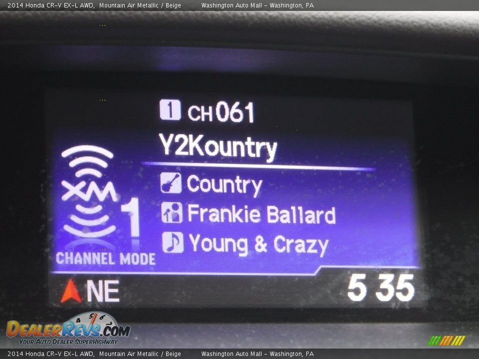 2014 Honda CR-V EX-L AWD Mountain Air Metallic / Beige Photo #19