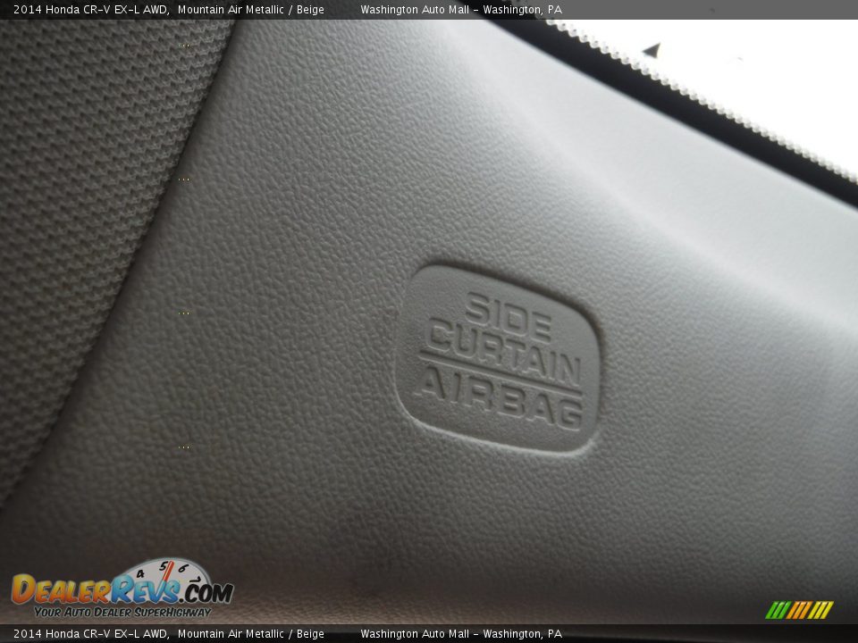 2014 Honda CR-V EX-L AWD Mountain Air Metallic / Beige Photo #21