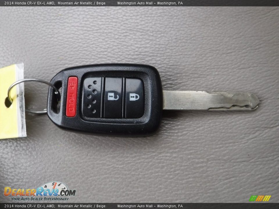 2014 Honda CR-V EX-L AWD Mountain Air Metallic / Beige Photo #25