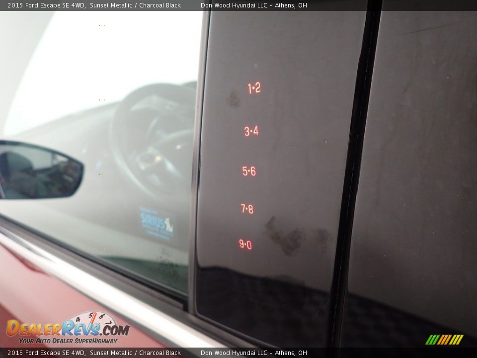2015 Ford Escape SE 4WD Sunset Metallic / Charcoal Black Photo #20