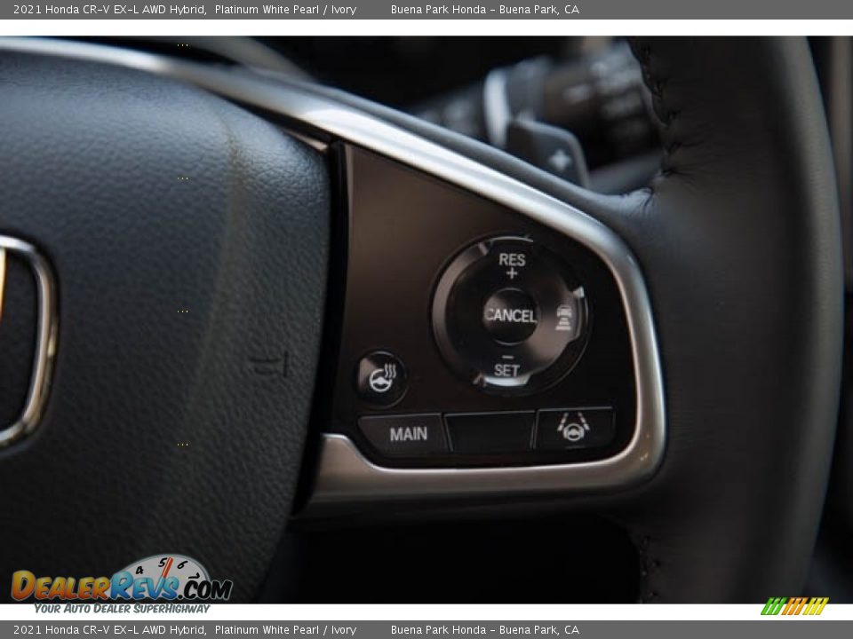 2021 Honda CR-V EX-L AWD Hybrid Platinum White Pearl / Ivory Photo #19