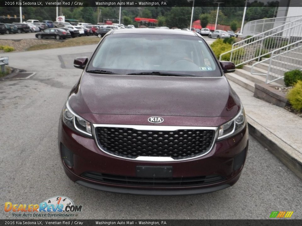 2016 Kia Sedona LX Venetian Red / Gray Photo #9