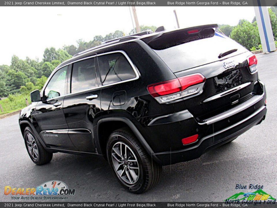 2021 Jeep Grand Cherokee Limited Diamond Black Crystal Pearl / Light Frost Beige/Black Photo #29