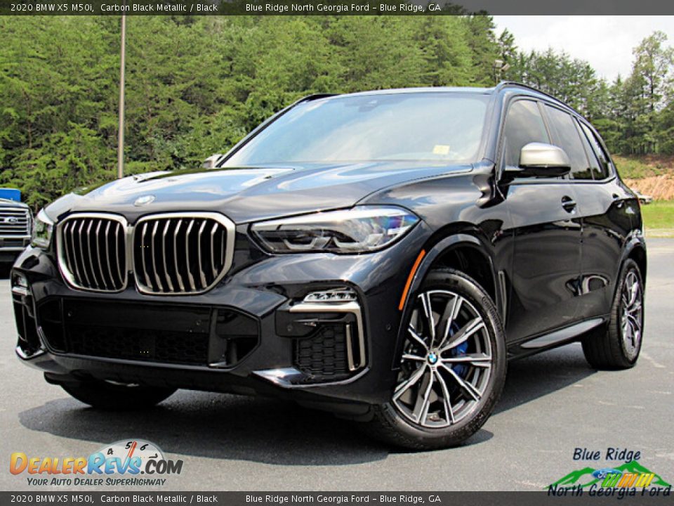 2020 BMW X5 M50i Carbon Black Metallic / Black Photo #1
