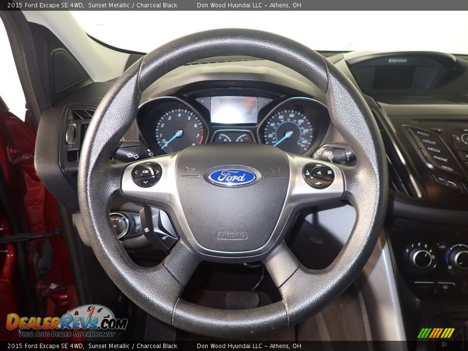 2015 Ford Escape SE 4WD Sunset Metallic / Charcoal Black Photo #28