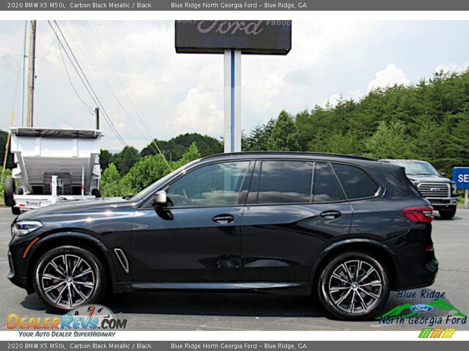 2020 BMW X5 M50i Carbon Black Metallic / Black Photo #2