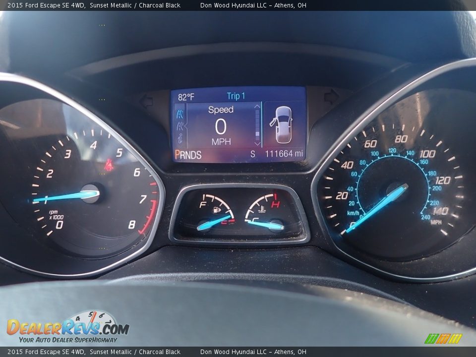 2015 Ford Escape SE 4WD Sunset Metallic / Charcoal Black Photo #29