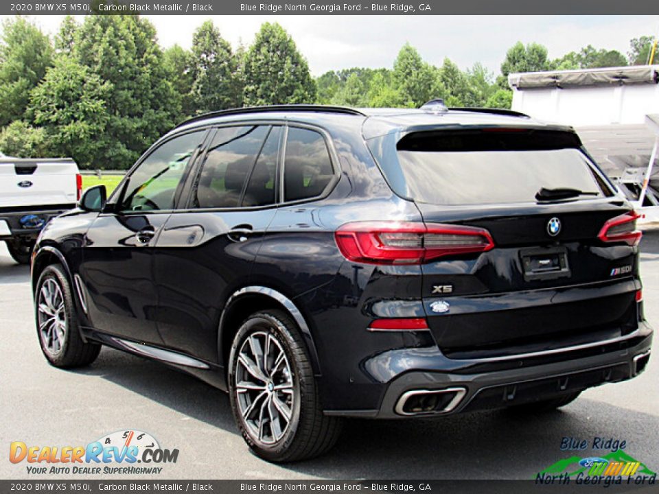 2020 BMW X5 M50i Carbon Black Metallic / Black Photo #3