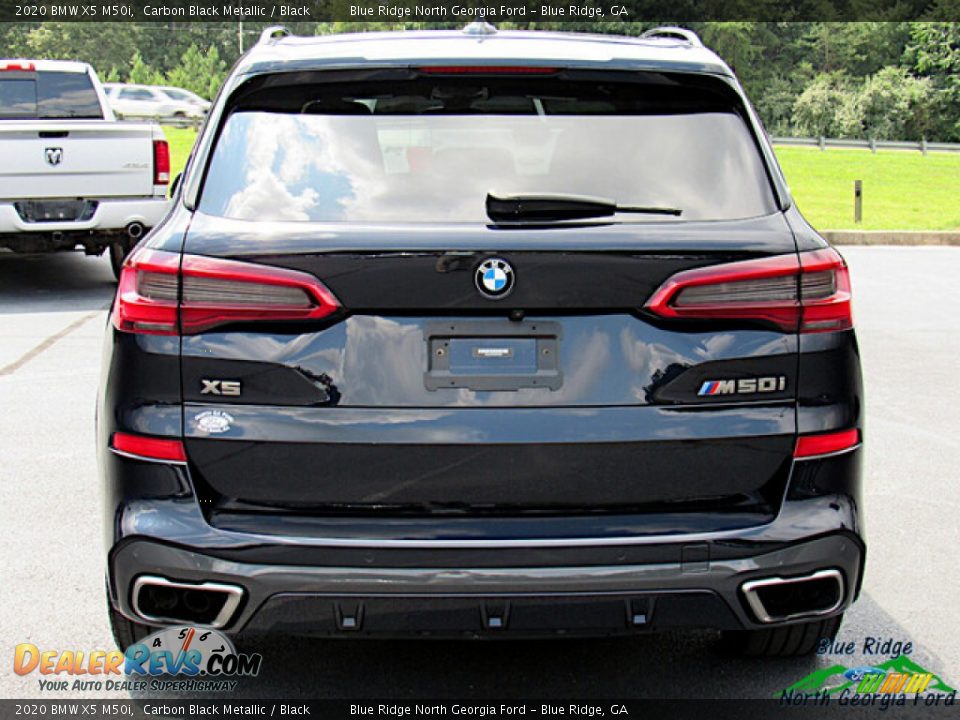 2020 BMW X5 M50i Carbon Black Metallic / Black Photo #4