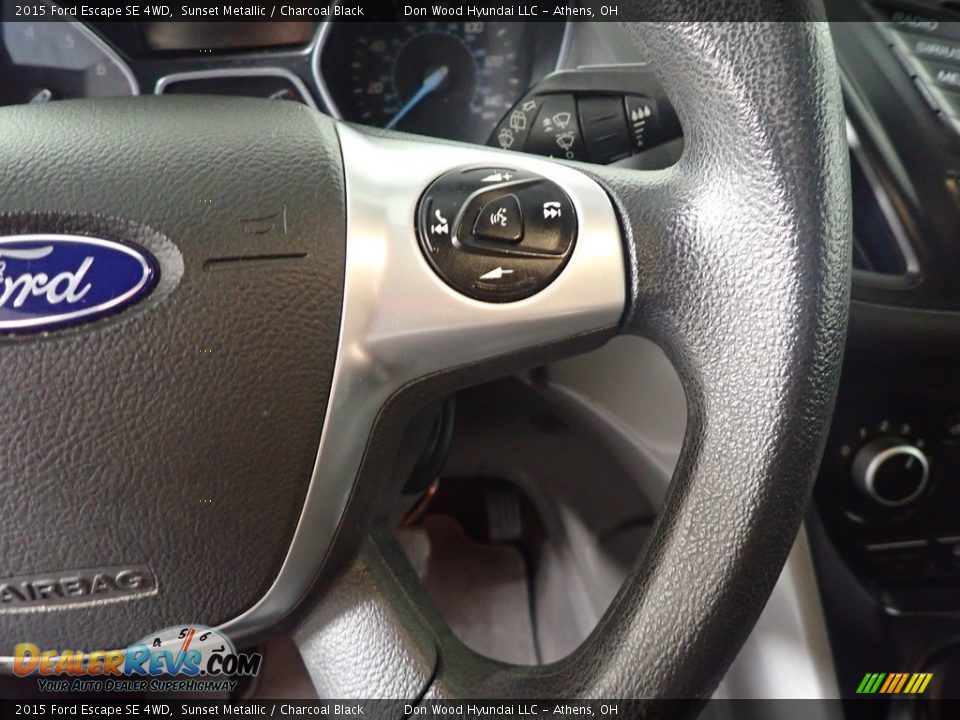 2015 Ford Escape SE 4WD Sunset Metallic / Charcoal Black Photo #31