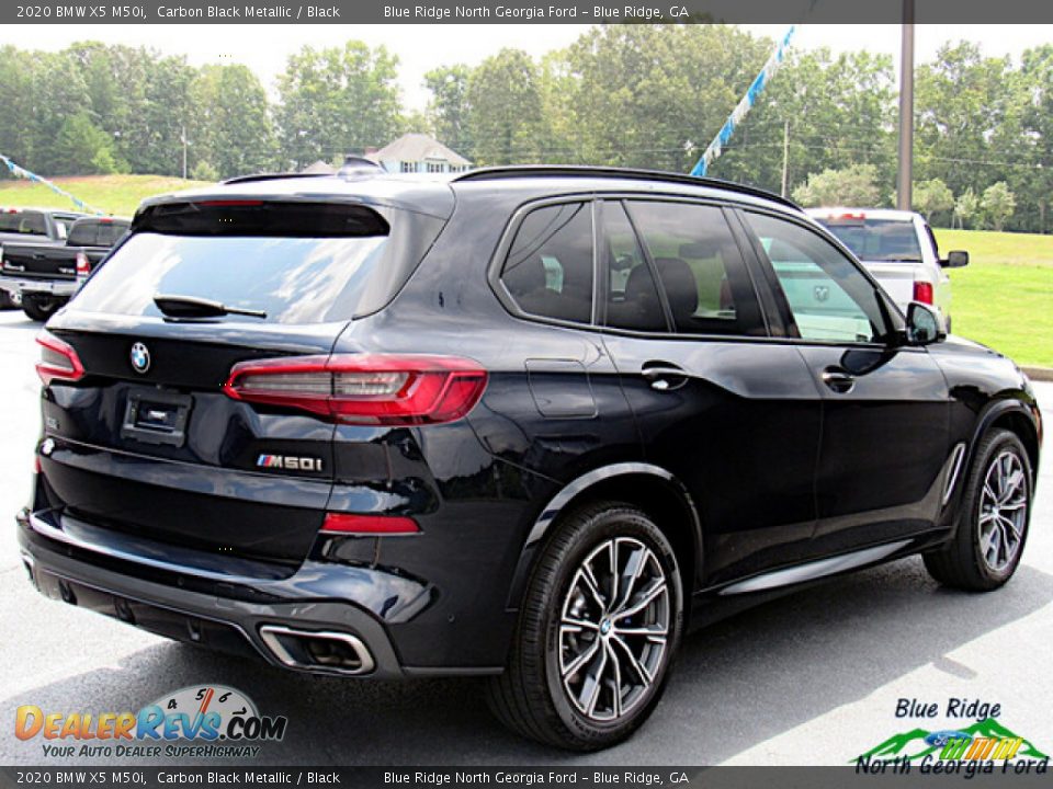 2020 BMW X5 M50i Carbon Black Metallic / Black Photo #5