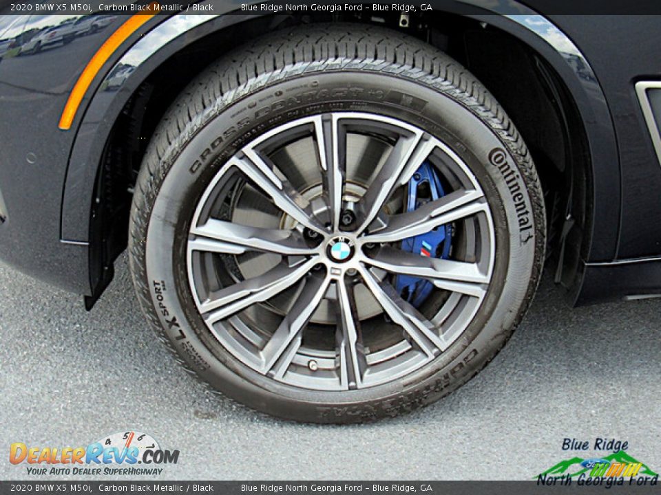 2020 BMW X5 M50i Carbon Black Metallic / Black Photo #9