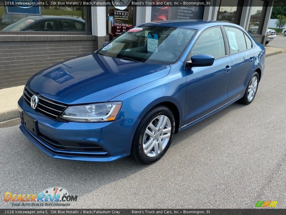 2018 Volkswagen Jetta S Silk Blue Metallic / Black/Palladium Gray Photo #2