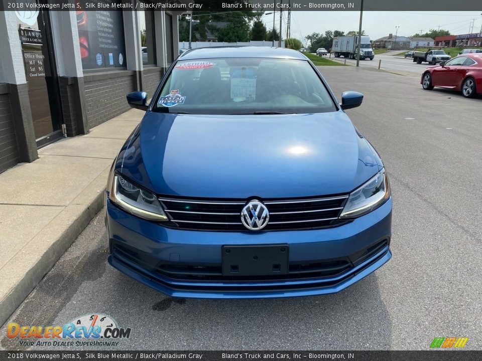 2018 Volkswagen Jetta S Silk Blue Metallic / Black/Palladium Gray Photo #3