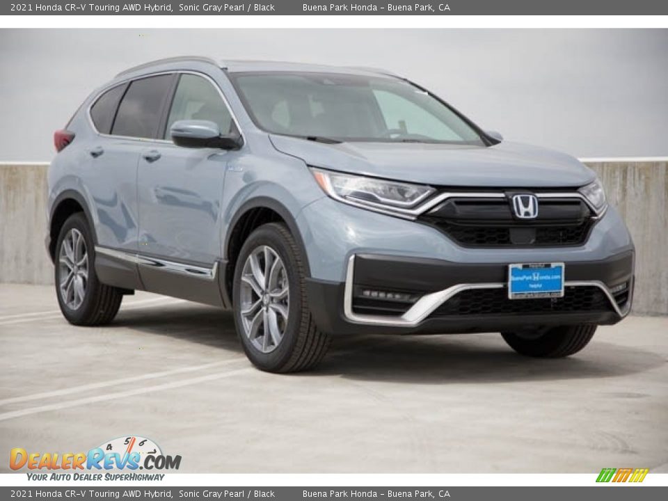 2021 Honda CR-V Touring AWD Hybrid Sonic Gray Pearl / Black Photo #1