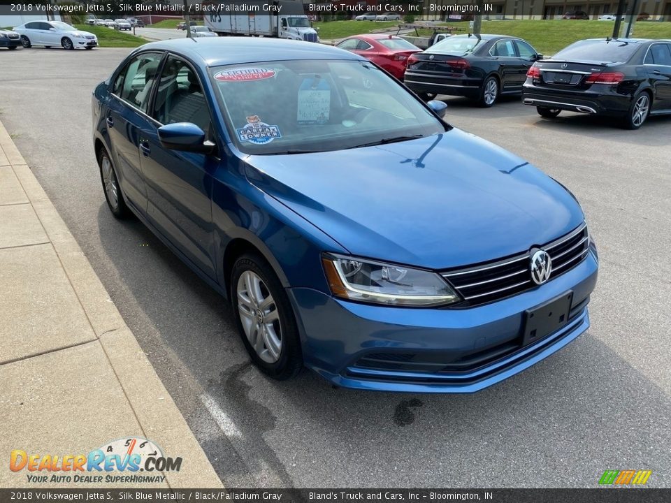 2018 Volkswagen Jetta S Silk Blue Metallic / Black/Palladium Gray Photo #4