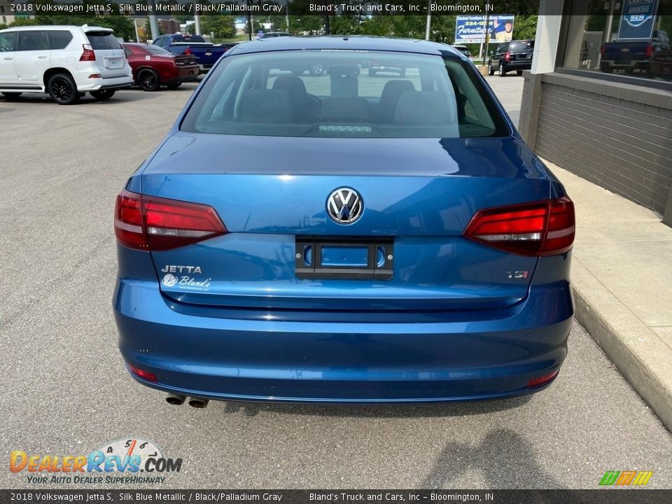 2018 Volkswagen Jetta S Silk Blue Metallic / Black/Palladium Gray Photo #6