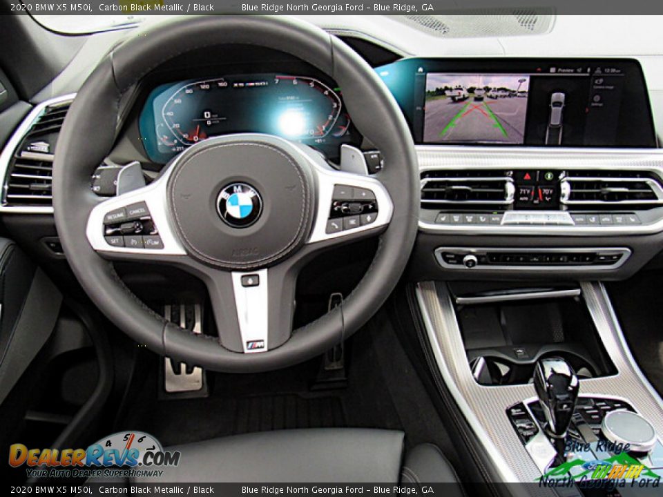 2020 BMW X5 M50i Carbon Black Metallic / Black Photo #18