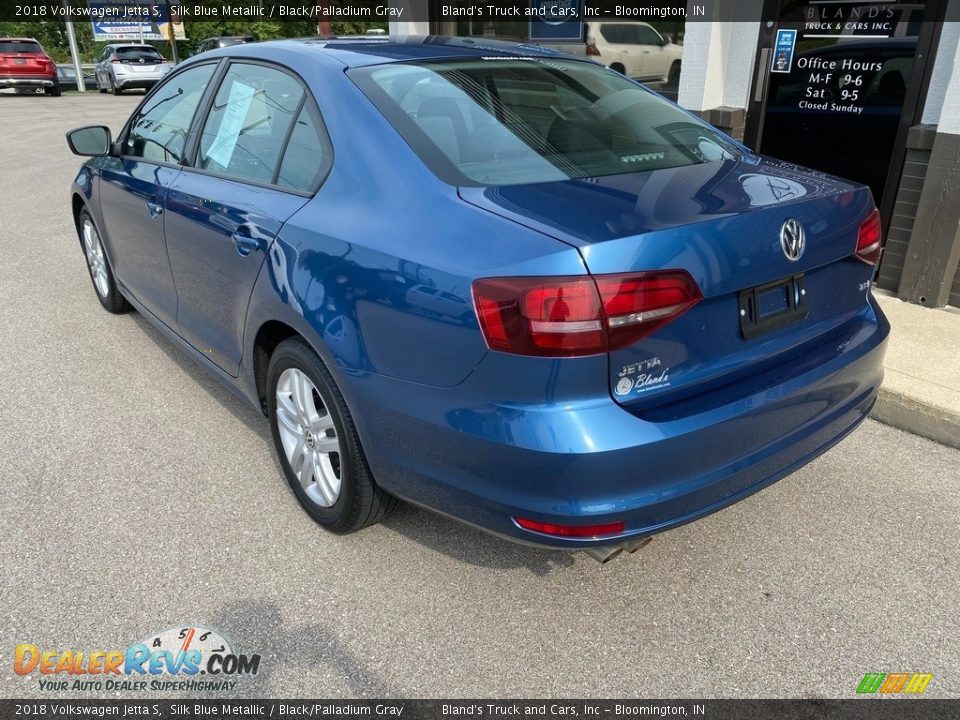 2018 Volkswagen Jetta S Silk Blue Metallic / Black/Palladium Gray Photo #7