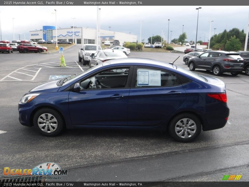 2015 Hyundai Accent GLS Pacific Blue / Gray Photo #5