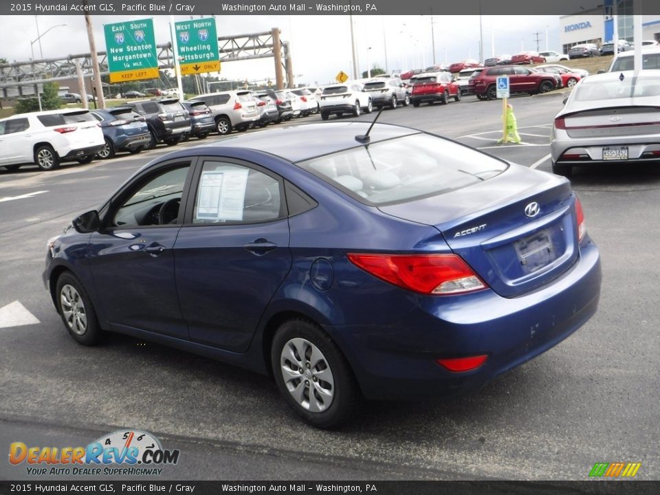 2015 Hyundai Accent GLS Pacific Blue / Gray Photo #6