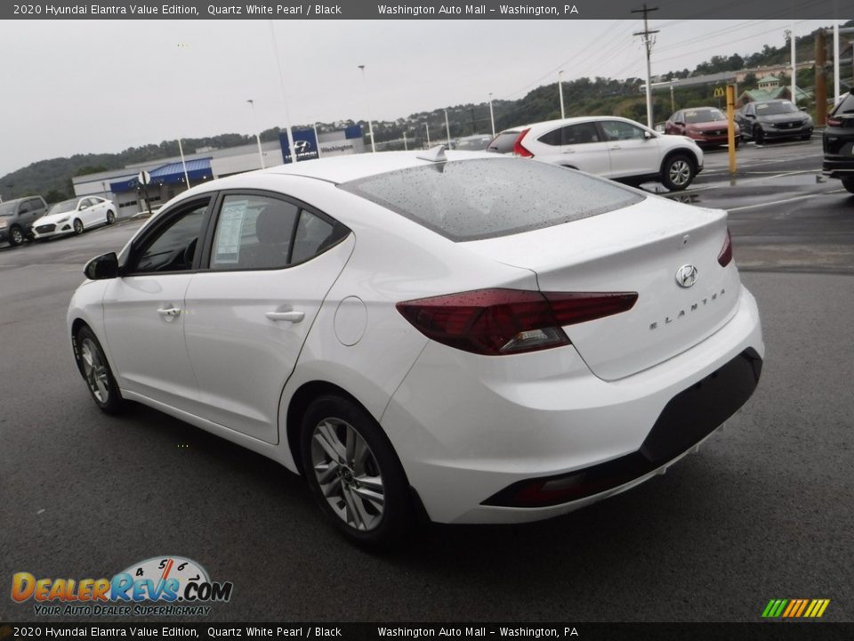 2020 Hyundai Elantra Value Edition Quartz White Pearl / Black Photo #8