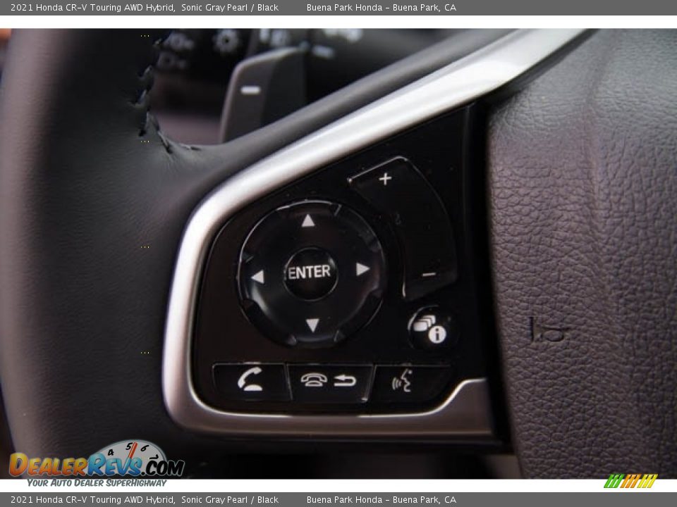 2021 Honda CR-V Touring AWD Hybrid Sonic Gray Pearl / Black Photo #18