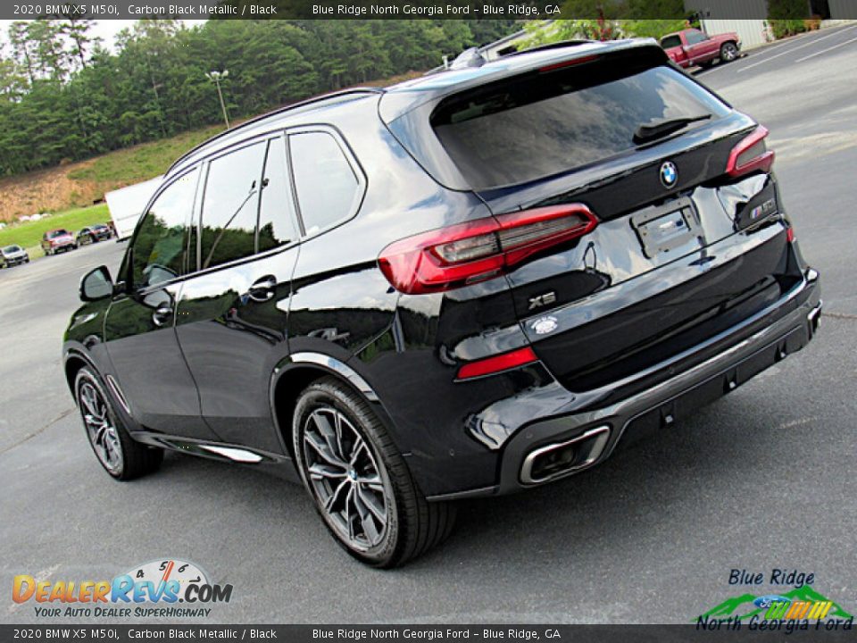 2020 BMW X5 M50i Carbon Black Metallic / Black Photo #32