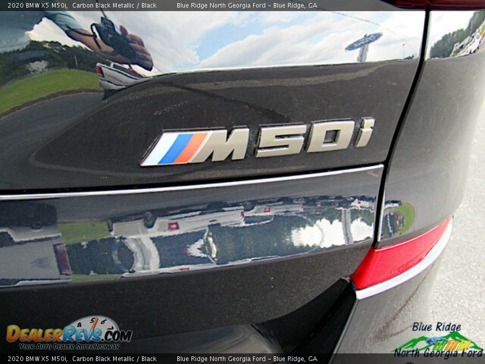 2020 BMW X5 M50i Carbon Black Metallic / Black Photo #34