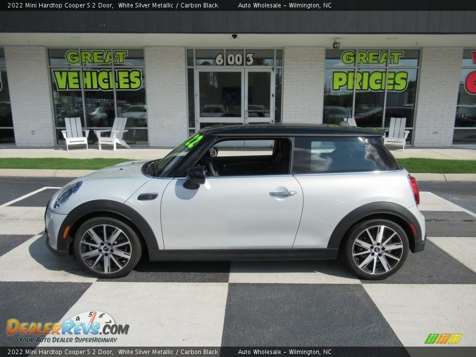 2022 Mini Hardtop Cooper S 2 Door White Silver Metallic / Carbon Black Photo #1