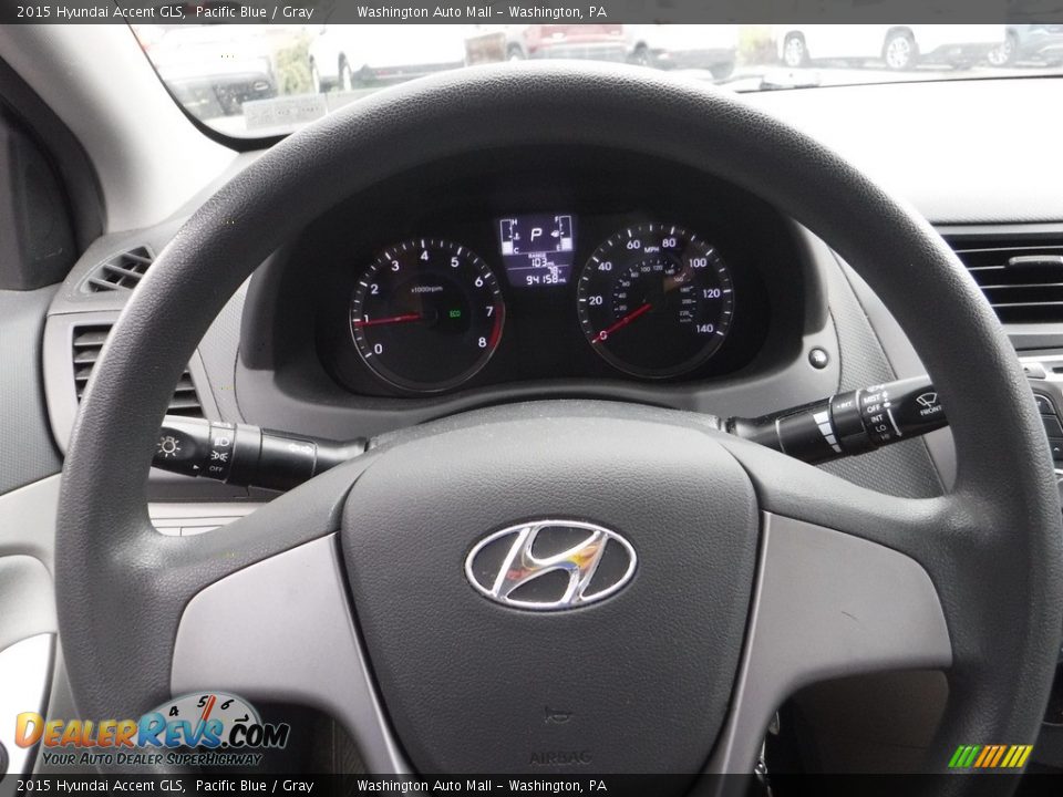 2015 Hyundai Accent GLS Steering Wheel Photo #17