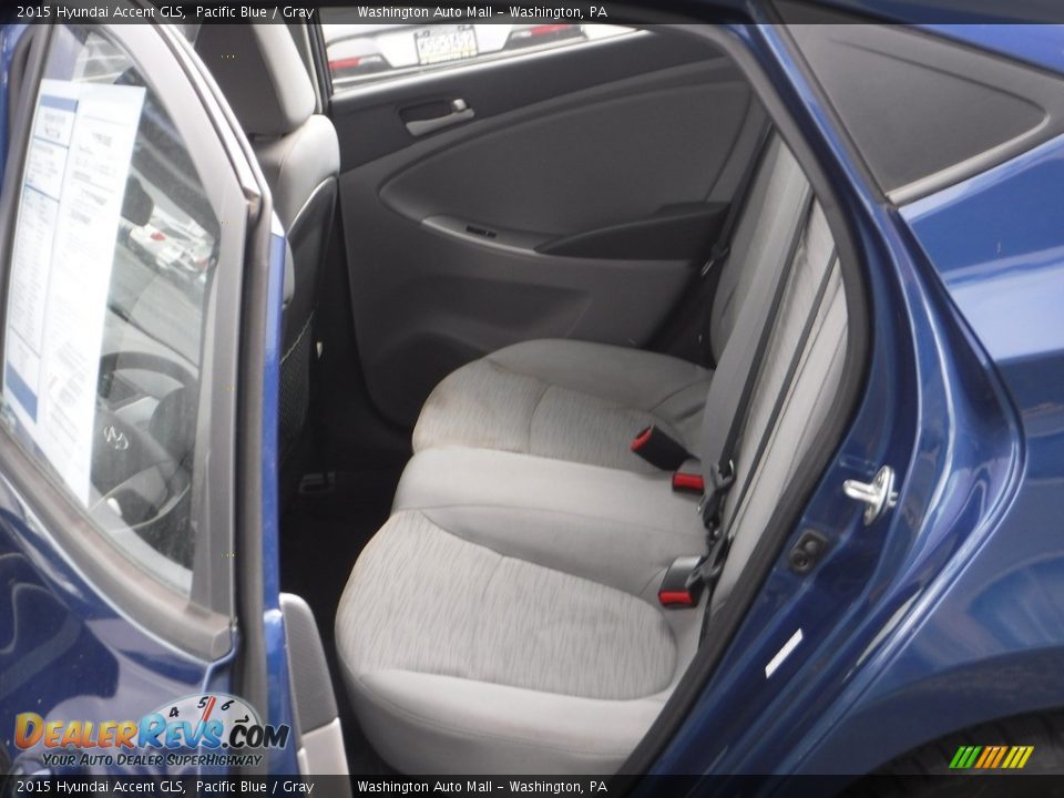 2015 Hyundai Accent GLS Pacific Blue / Gray Photo #18