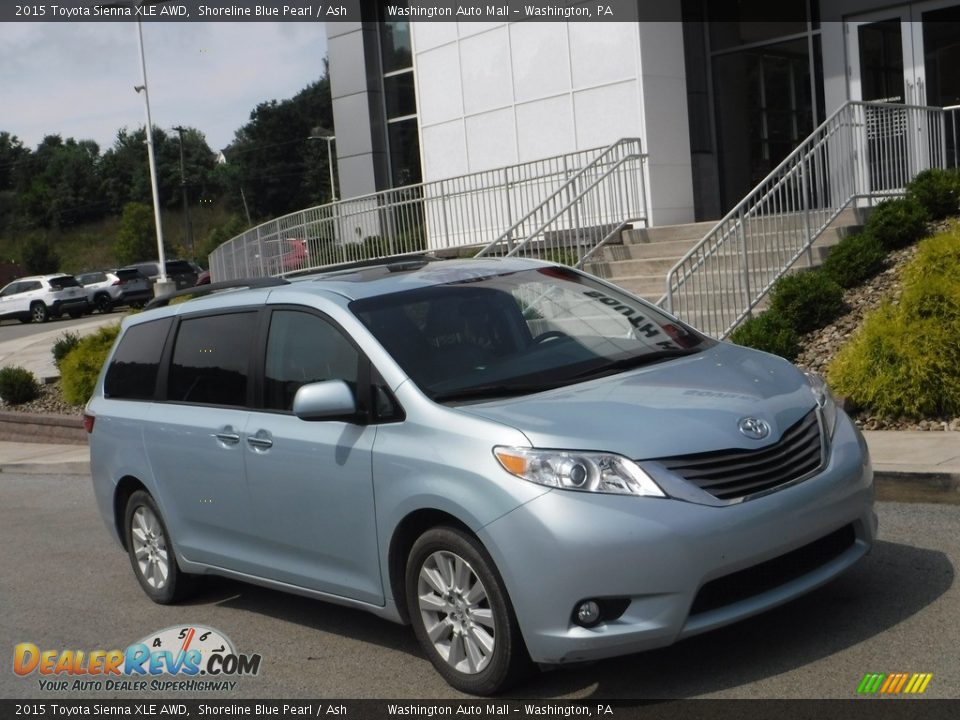 2015 Toyota Sienna XLE AWD Shoreline Blue Pearl / Ash Photo #1