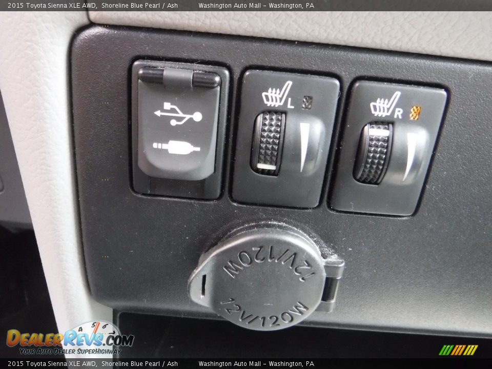 2015 Toyota Sienna XLE AWD Shoreline Blue Pearl / Ash Photo #6