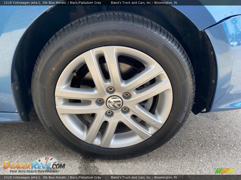 2018 Volkswagen Jetta S Silk Blue Metallic / Black/Palladium Gray Photo #36