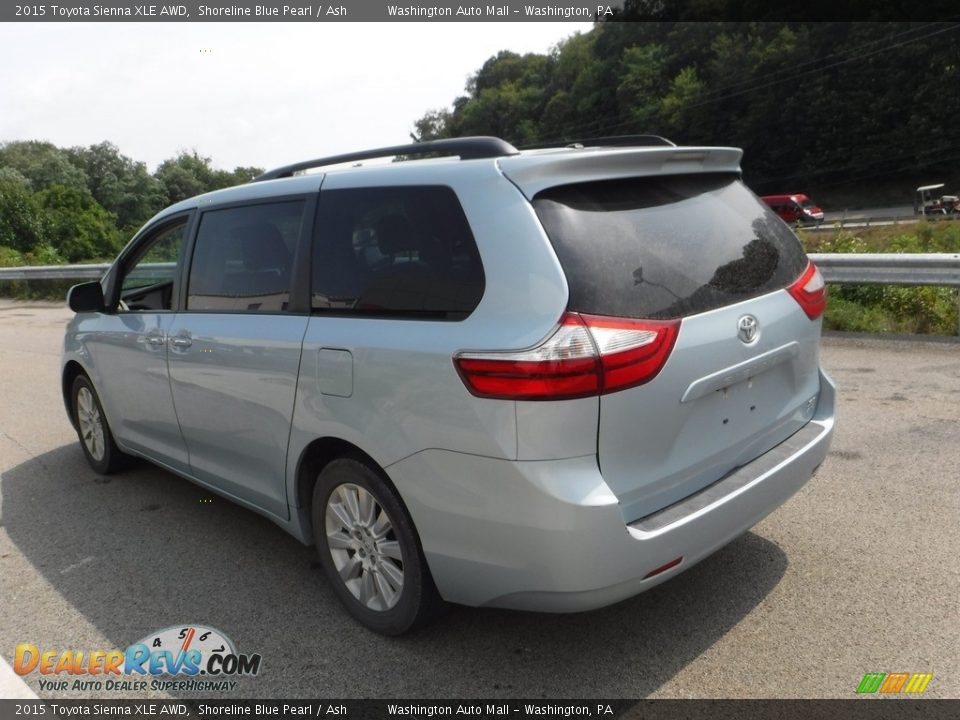 2015 Toyota Sienna XLE AWD Shoreline Blue Pearl / Ash Photo #10