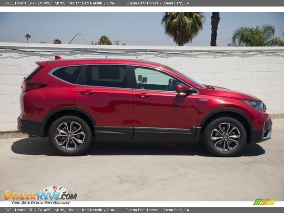 2021 Honda CR-V EX AWD Hybrid Radiant Red Metallic / Gray Photo #6