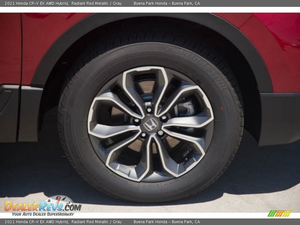 2021 Honda CR-V EX AWD Hybrid Radiant Red Metallic / Gray Photo #9