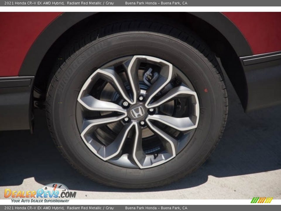 2021 Honda CR-V EX AWD Hybrid Radiant Red Metallic / Gray Photo #10